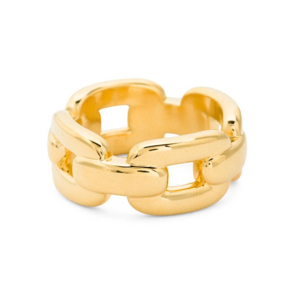 Milor Gold 14k Gold Resin Filled Chain Link Ring